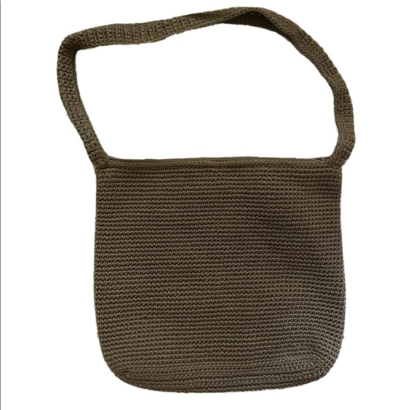 SOLD! THE SAK CLASSIC BROWN KNIT BAG - Picture 2 of 6